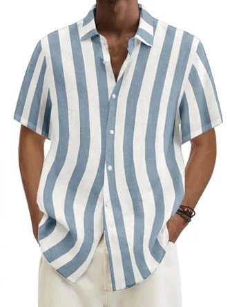 Basic Series Striped Shirts - Royaura
