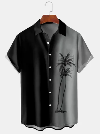 Black Coconut Tree Holiday Series Shirts - Royaura